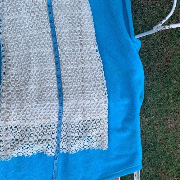 VINTAGE 90s COTTON CROCHET CONVERTIBLE DRESS OR SKIRT MADE IN FRANCE - Picture 11 of 13